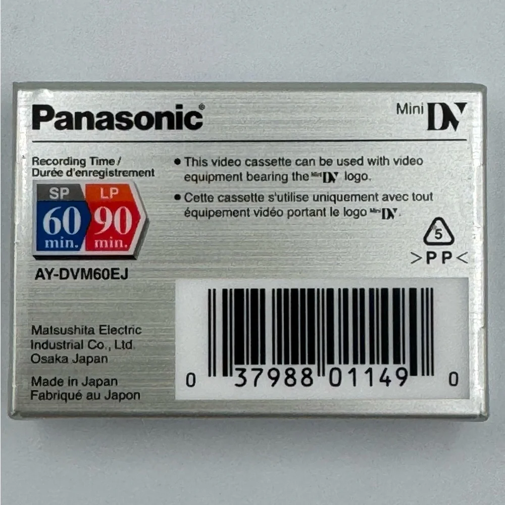 Panasonic DVC Mini Digital Video Cassette 60 Minutes New Sealed